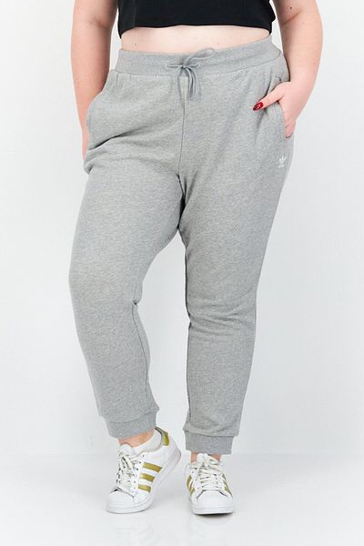 adidas Women Plus Size Drawstring Jogger Pants, Grey