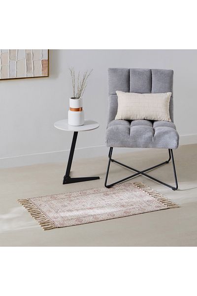 erorex Glimmer Juana Handmade Printed Dhurrie - 60x90 cm