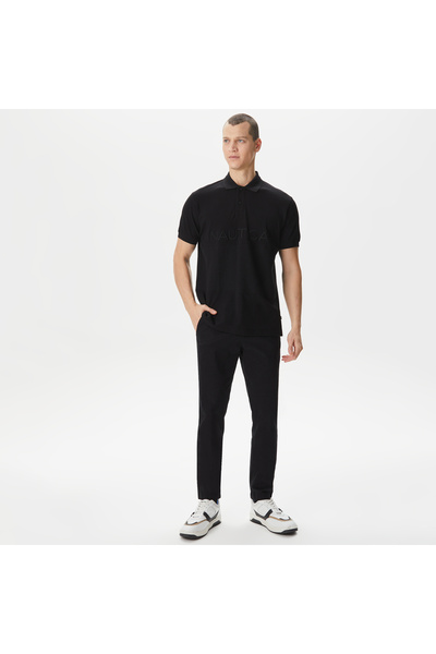 Nautica Erkek Siyah Classic Fit Kısa Kollu Polo