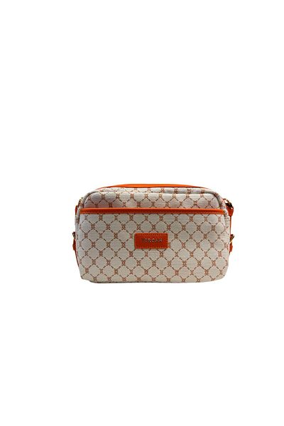 Tergan S25Y1Twc0711 Cream Orange Trendy Woven Women's Bag