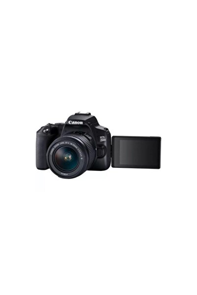 Canon EOS 250D DSLR Camera EF-S 18-55mm f/3.5-5.6 III+ EF 75-300mm f/4-5.6 III Lens Black