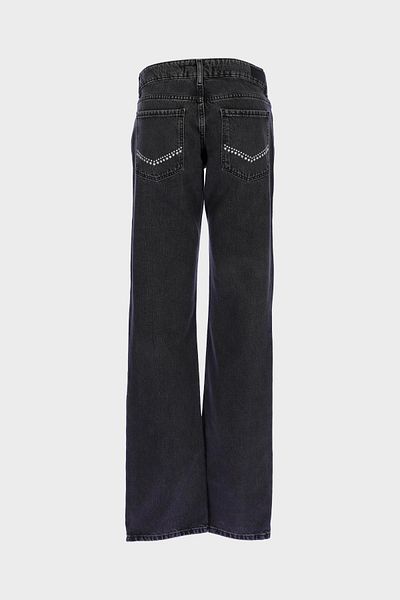 CROSS JEANS Anthracite Regular Waist Zip Slim Fit Jeans with Stones C 4934-023