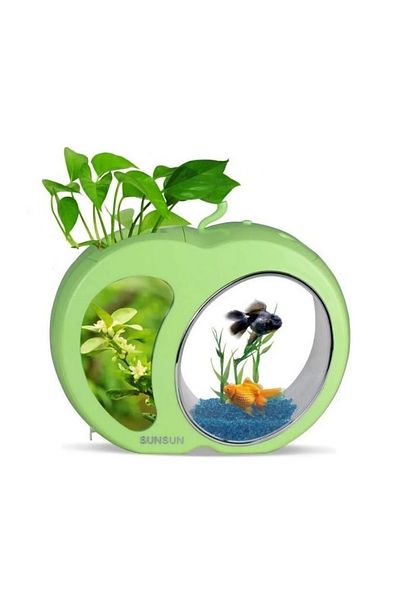 SunSun Apple-Shaped Aquarium YB01, Green