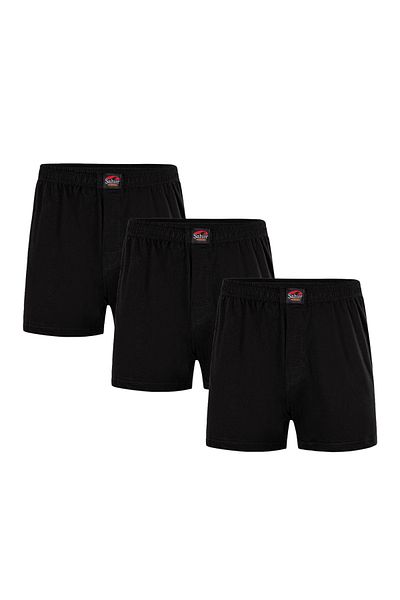 Şahin Şahin Men's Combed Cotton Boxers - Pack of 3