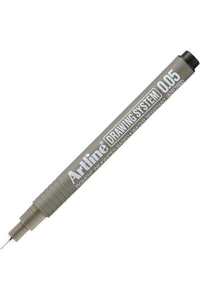 artline 0.05 mm Black Drawing Pen for Technical and Precision Drawing - Drawing System 2305