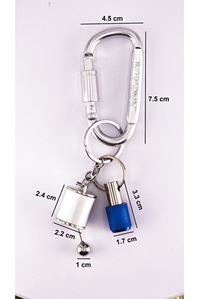 shop مجموعة من 3 سلاسل مفاتيح بحلقة تسلق من الزنك - حامل لقمة مثقاب من سبائك ...