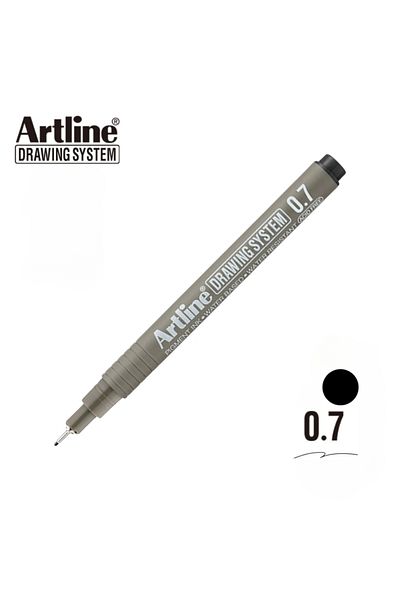 artline Black Technical and Precision Drawing Pen - 0.7 Mm, Drawing System 237