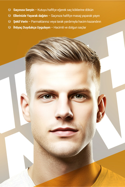 NISHMAN P1 Toz Saç Şekillendirici Wax – Anında Hacim Ve Mat Görünüm – Hafif Kontrol – 20gr