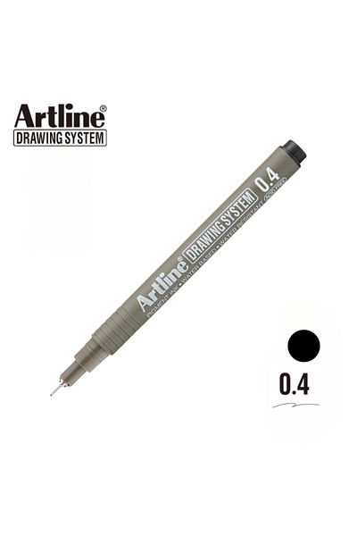 artline Black Technical and Precision Drawing Pen - 0.4 Mm, Drawing System 234