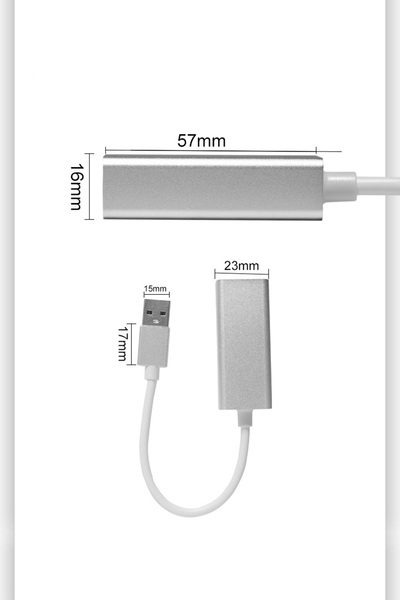 TrkTech Type-c To RJ45 Ethernet Adaptörü Ethernet Çevirici Type-c Girişli Cihazlarla Uyumlu