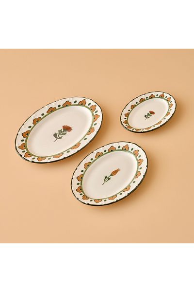 Bella Maison طبق تقديم بورسلين توليب (25 سم)