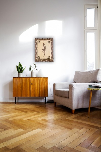 ccn design Elif Lam Mim Tablosu -3 / Naht Sanatı Çerçeveli Ahşap El Yapımı Sa...