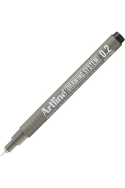artline Black Technical Drawing Pen - 0.2 Mm, Drawing System 232, for Precision Drawing