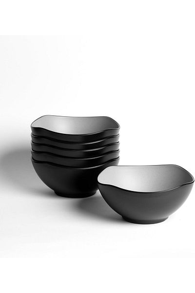 mastergold 6 Piece Premium Melamine Bowls ( 18.75 cm ) Perfect for Serving Soup, Noodles and Corn Flakes