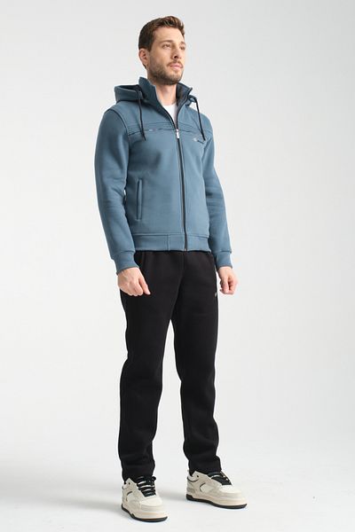 Shooter Winter Forest Green Men's Tracksuit Set with Hooded Inside Regular Fit