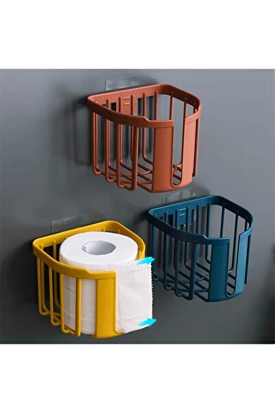 Yenimiyeni Yapışkanlı Çok Amaçlı Tuvalet Kağıdı Tutucu