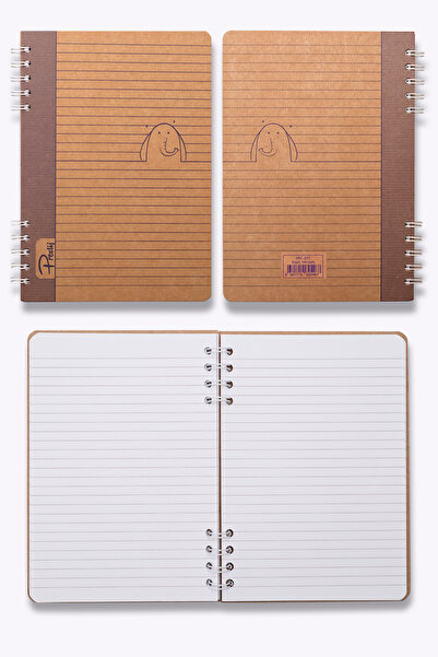 Prestij Elephant Kraft Striped Notebook 17X24