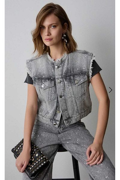 BSB Stoned Denim Vest