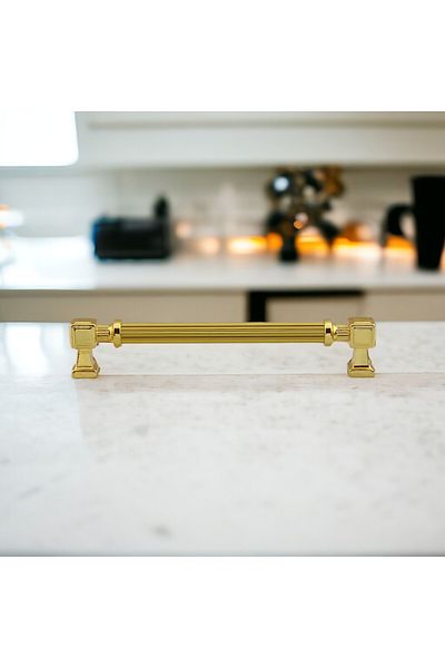 Badem10 Mâner din metal Talas Gold Gold 160 mm - 16 cm Mobilier Bucătărie Sertar Dulap Dulap Mâner Mâner
