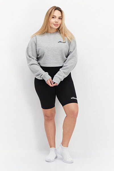 Ellesse Women 2 Pcs Sportswear Fit Long Sleeves Outdoor Top And Shorts, Grey
