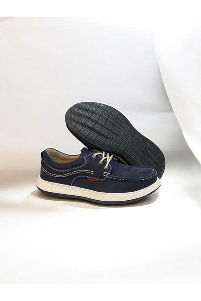 Voyager Men's Genuine Leather Eva Sole Lace-Up Orthopedic Light Casual Shoes