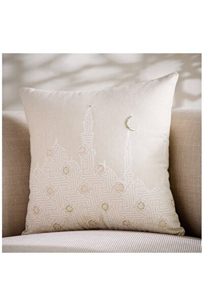 Home Box Skyline Mirage Khadi Printed Filled Cushion 45x45 cm
