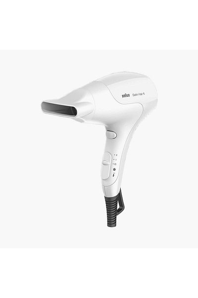 Braun Satin Power Perfection, for fast and easy drying. 1800 Watts