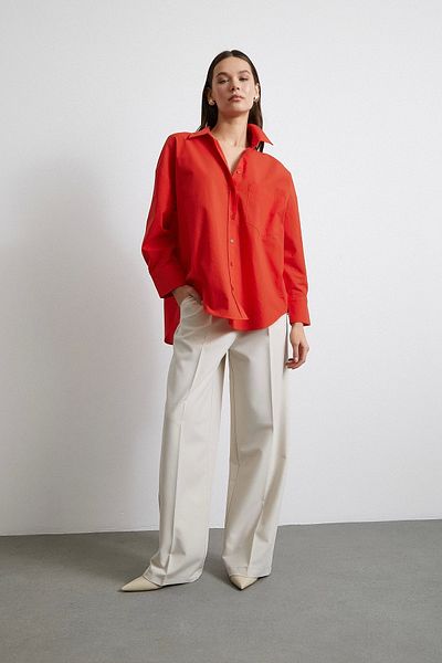 Never more Red Poplin Must Have Shirt