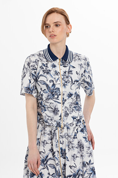 kı.we Triko Yaka Mavi Etekli Takım