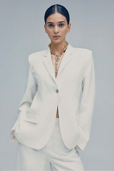 H&M Linen-blend blazer