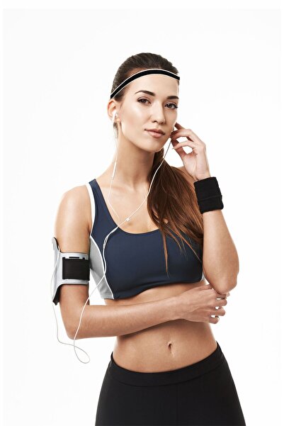 DAVSPOR Elastik Kaydırmaz Silikonlu Unisex Saç Bandı Headband 4'lü Paket