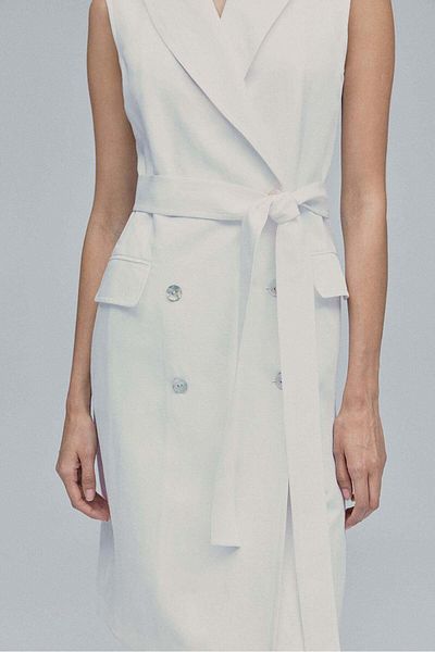 H&M Linen-blend blazer dress