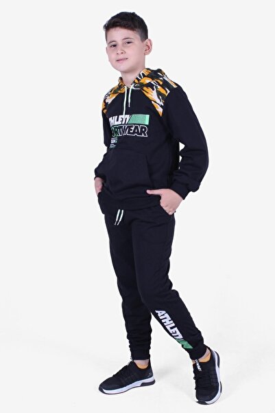 FYK KİDS 3'lü ERKEK ÇOCUK KAPÜŞONLU EŞOFMAN TAKIMI