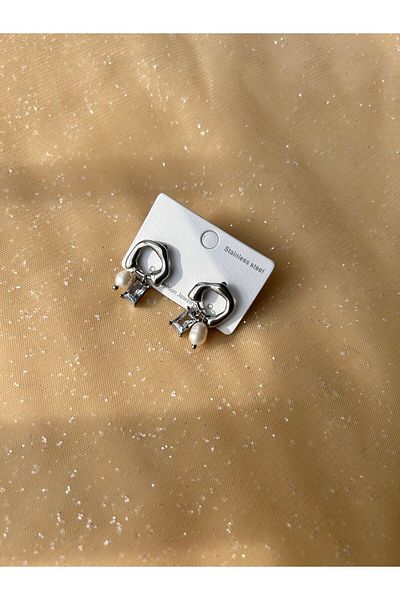 staınless steel Steel Earrings