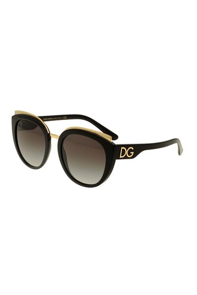 Dolce&Gabbana Dolce & Gabbana Woman Butterfly Sunglasses- Dg 4383 - Lense Size:54mm - Black
