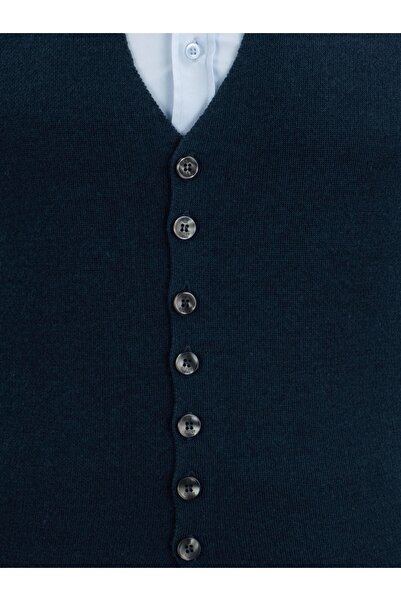 Çizgi Triko Stripes Knitwear Ανδρικά κουμπιά Αθλητικά / Κλασικά πλεκτά Πλεκτό αμάνικο γιλέκο