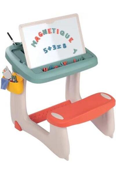 Smoby Çocuk Çalışma Masası - Çift Taraflı (Manyetik ve Tebeşirli) 420107