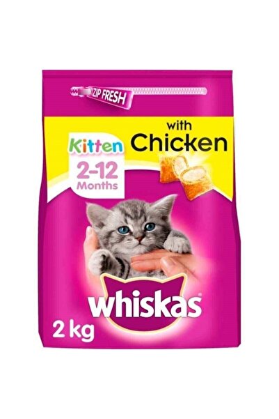 Whiskas Junior Tavuklu Yavru Kedi Maması 2 kg 3 Adet