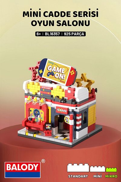balody Mini Street Series – Playroom (Bl16357) – Micro Block Building Toys Set