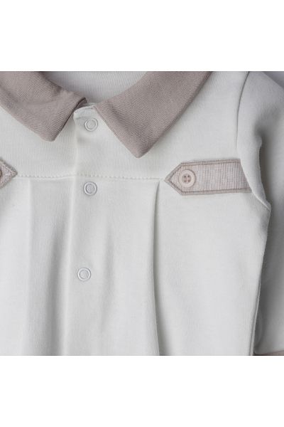 Bebetto Interlock Booties Pajama Set of 2 (Royal Man) F1409