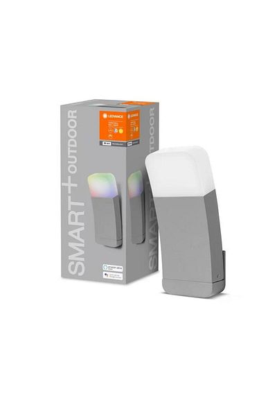 Ledvance Smart Wifi Curved Outdoor Sconce - Ip44 Rgbw (Grey)