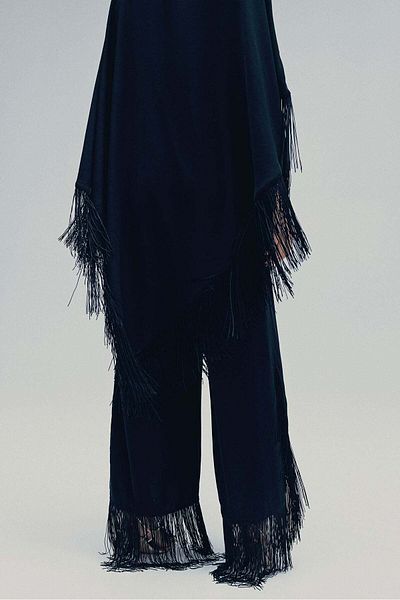 H&M Fringe-trimmed trousers