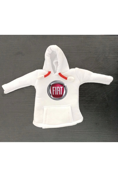 Genel Markalar Beyaz Fiat Vites Hoodie - Araç Vites Kıyafeti - Vites Poları -...