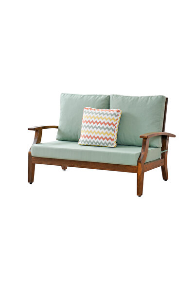 YASÜ Balkon Bahçe Teras Uzanma Koltuğu Ahşap Ikili Berjer Koltuk Kanepe Sanda...