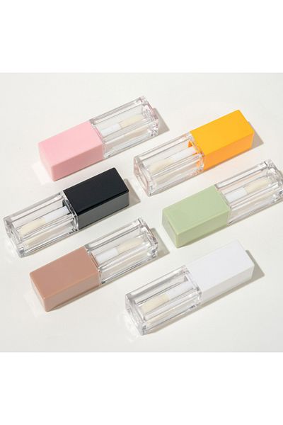 Beauty Box 1 Pc Good Quality and Hygienic 5ml Transparent Lipgloss Bottle (Black Lid) DIY Makeup Accessories