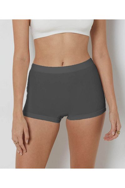 MİSTİRİK Slip boxer tricotat model Moncorno - fermitate și recuperare, culoare gri închis