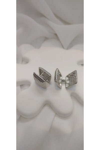 günceltakı Square Glossy Double Sided Premium Steel Earrings