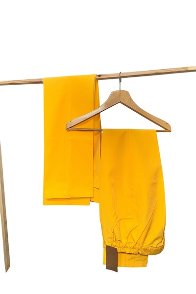 temex Kumaş Pantolon Cepli Orta Bel Yanları Lastikli Önü Düğmeli Unisex