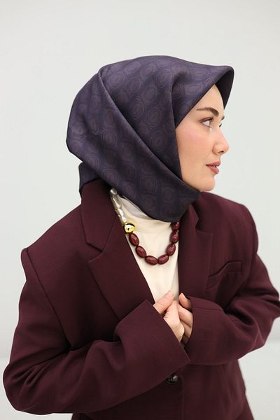Silk Home Μεταξωτό κασκόλ με μοτίβο πόρων