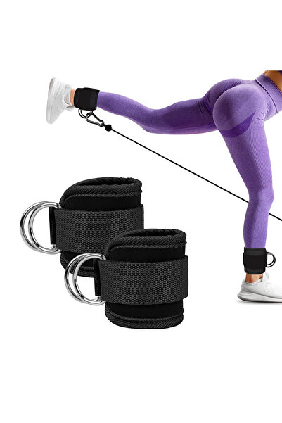 D Halkalı Ayak ve El Bileği için Ağırlık Çekiş Kayışı